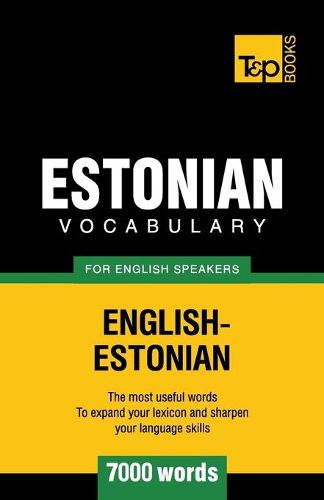 Cover image for Estonian vocabulary for English speakers - 7000 words