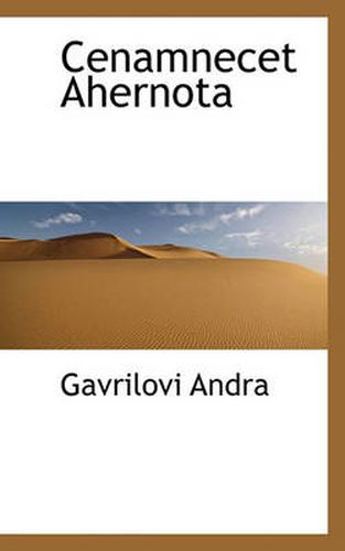 Cover image for Cenamnecet Ahernota