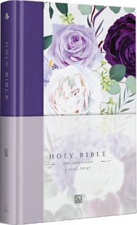 Cover image for KJV Holy Bible, Large Print Medium format, Purple Cloth Hardcover w/Ribbon Marker, Red Letter