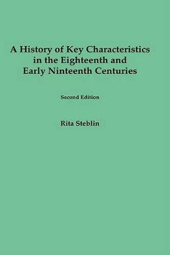 Cover image for A History of Key Characteristics in the 18th and Early 19th Centuries: Second Edition