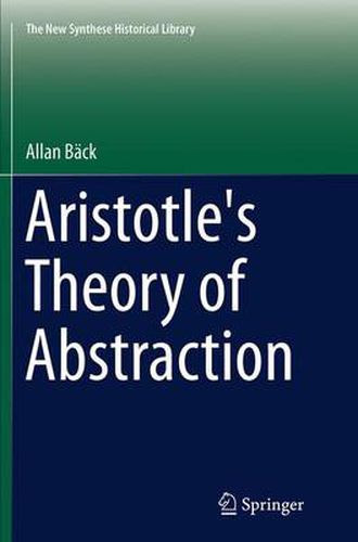 Cover image for Aristotle's Theory of Abstraction