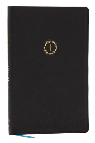 Cover image for Spurgeon and the Gospels: The Gospels with Devotions from Charles Spurgeon (NKJV, Black Leathersoft, Comfort Print)