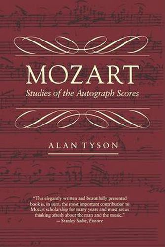 Cover image for Mozart: Studies of the Autograph Scores