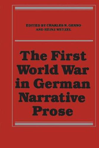 Cover image for The First World War in German Narrative Prose