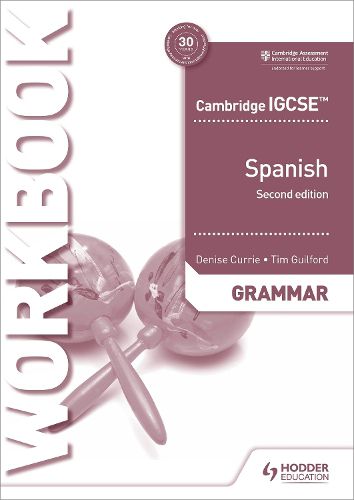 Cover image for Cambridge IGCSE (TM) Spanish Grammar Workbook Second Edition