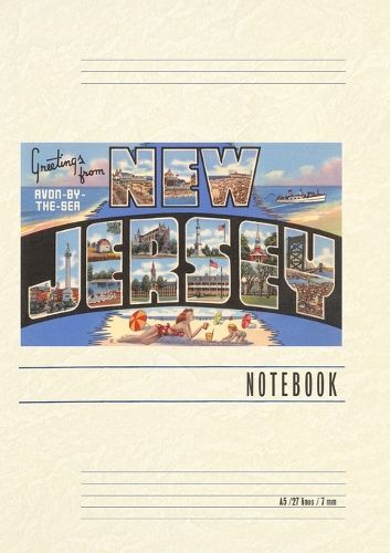 Cover image for Vintage Lined Notebook Greetings from Avon-by-the-Sea, New Jersey