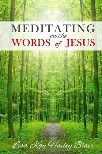 Cover image for Meditating on the Words of Jesus: Large Print