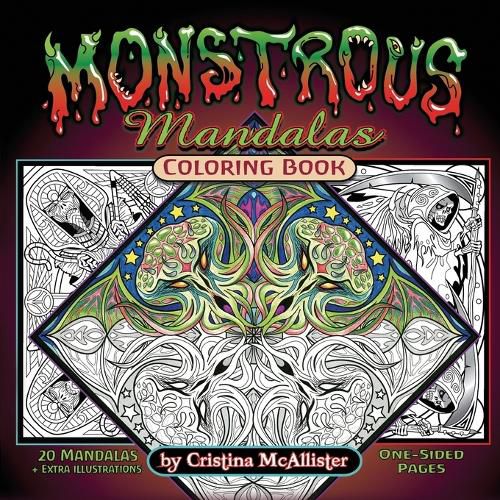 Cover image for Monstrous Mandalas Coloring Book