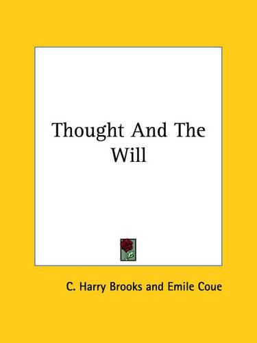 Cover image for Thought and the Will