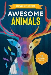 Cover image for Sticker by Sticker: Awesome Animals