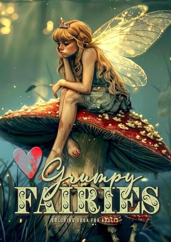 Cover image for Grumpy Fairies Coloring Book for Adults