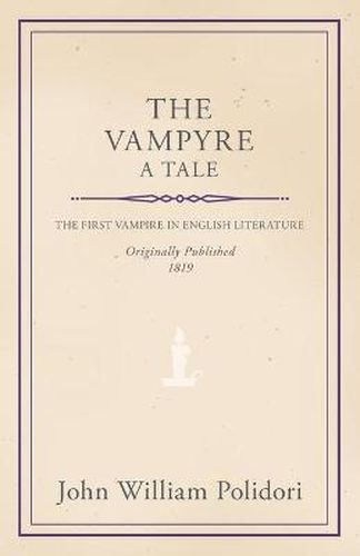 Cover image for The Vampyre - A Tale