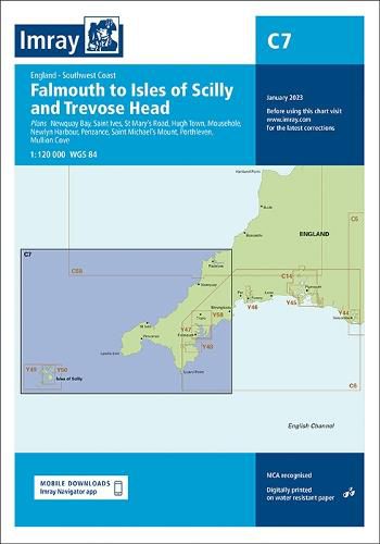 Cover image for Imray Chart C7: Falmouth to Isles of Scilly and Trevose Head