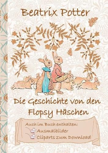Cover image for Die Geschichte von den Flopsy Haschen (inklusive Ausmalbilder und Cliparts zum Download)