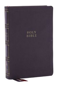 Cover image for KJV Holy Bible: Compact Bible with 43,000 Center-Column Cross References, Gray Leathersoft, Red Letter, Comfort Print (Thumb Indexing): King James Version