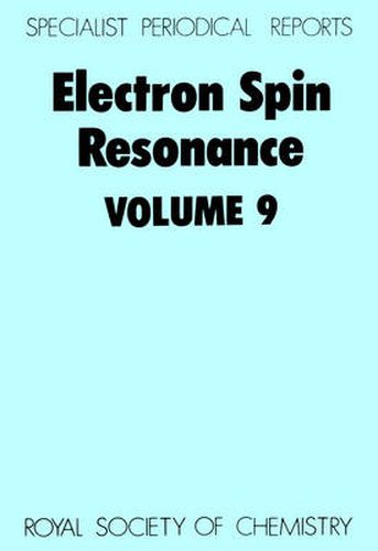 Cover image for Electron Spin Resonance: Volume 9