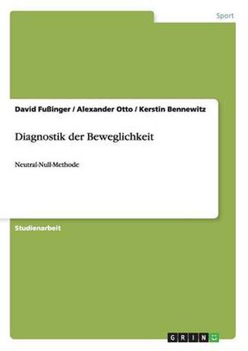 Cover image for Diagnostik der Beweglichkeit: Neutral-Null-Methode