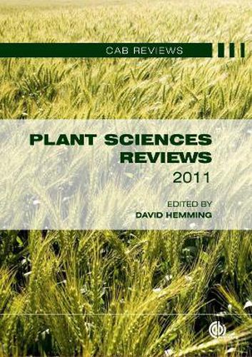 Cover image for Plant Sciences Reviews 2011