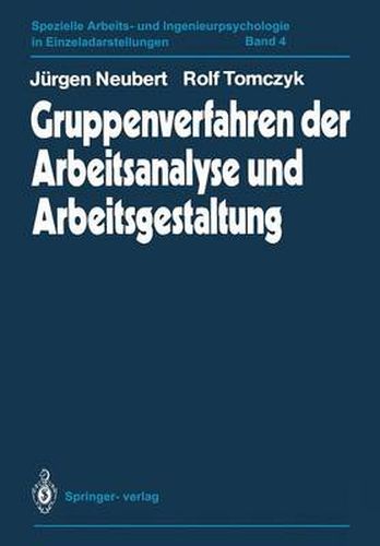 Cover image for Gruppenverfahren Der Arbeitsanalyse Und Arbeitsgestaltung