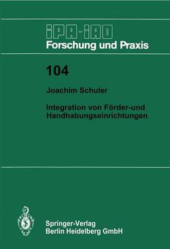 Cover image for Integration von Foerder- und Handhabungseinrichtungen