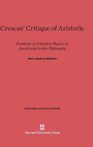 Crescas' Critique of Aristotle