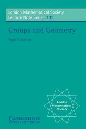 Cover image for Groups and Geometry