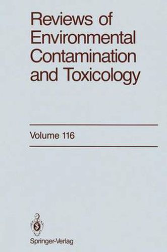 Cover image for Reviews of Environmental Contamination and Toxicology: Continuation of Residue Reviews