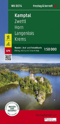 Cover image for Kamptal, hiking, cycling and leisure map 1:50,000, freytag & berndt, WK 0074