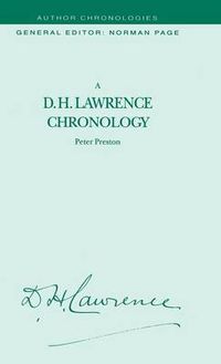 Cover image for A D.H. Lawrence Chronology