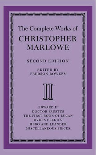 Cover image for The Complete Works of Christopher Marlowe 2 Volume Paperback Set