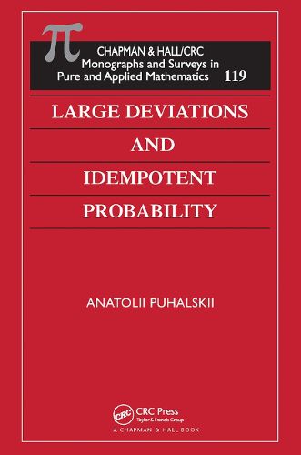 Cover image for Large Deviations and Idempotent Probability