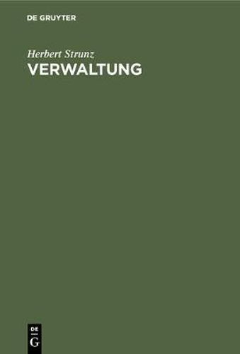 Cover image for Verwaltung