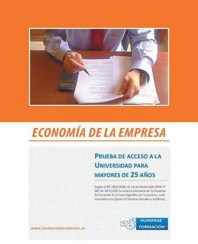 Cover image for Economia de La Empresa: Prueba de Acceso a la Universidad Para Mayores de 25 Anos