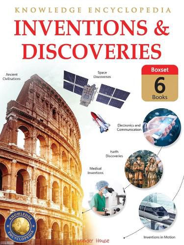 Cover image for Inventions & Discoveries - Collection of 6 Books Knowledge Encyclopedia for Children