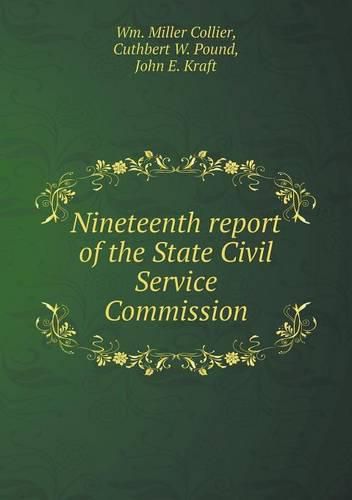 Cover image for Nineteenth report of the State Civil Service Commission