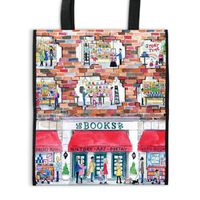 Cover image for Michael Storrings A Day at the Bookstore Reusable Shopping Bag