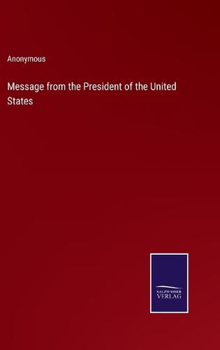 Cover image for Message from the President of the United States