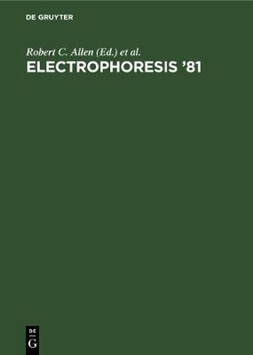 Electrophoresis: International Conference Proceedings