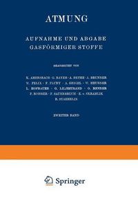 Cover image for Atmung: Aufnahme Und Abgabe Gasfoermiger Stoffe