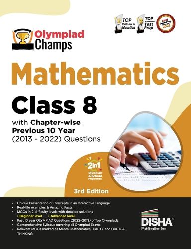 Cover image for Olympiad Champs Mathematics Class 8 with Chapter-Wise Previous 10 Year (2013 - 2022) Questions Complete Prep Guide with Theory, Pyqs, Past & Practice Exercise