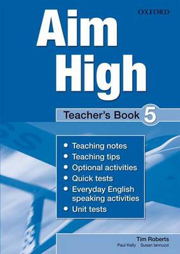 Cover image for Aim High: Level 5: Teacher's Book: A new secondary course which helps students become successful, independent language learners