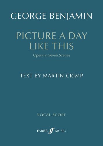 Cover image for Picture a day like this (First Edition Vocal Score)