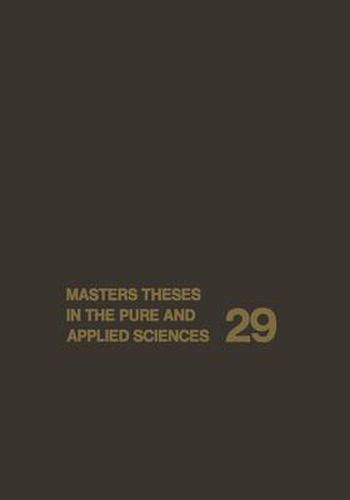 Cover image for Masters Theses in the Pure and Applied Sciences: Accepted by Colleges and Universities of the United States and Canada