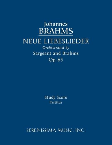 Cover image for Neue Liebeslieder, Op.65: Study score