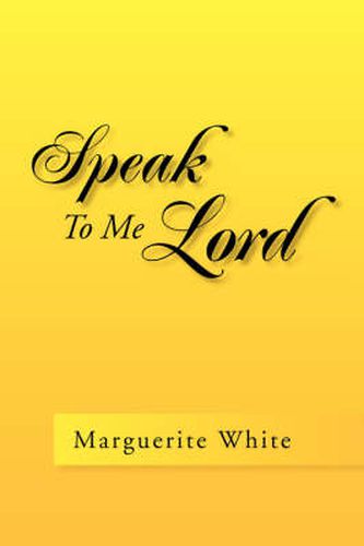 Cover image for Speak to Me Lord