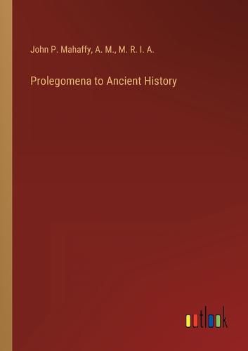 Cover image for Prolegomena to Ancient History
