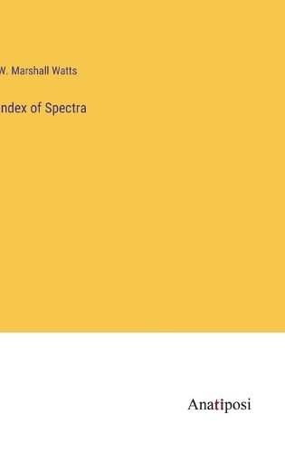 Cover image for Index of Spectra