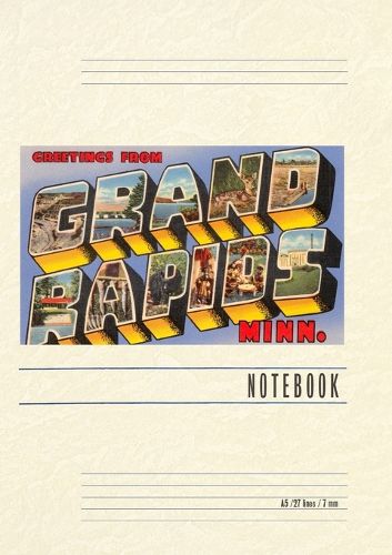 Cover image for Vintage Lined Notebook Greetings from Grand Rapids