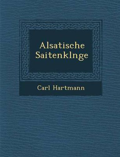 Cover image for Alsatische Saitenkl Nge