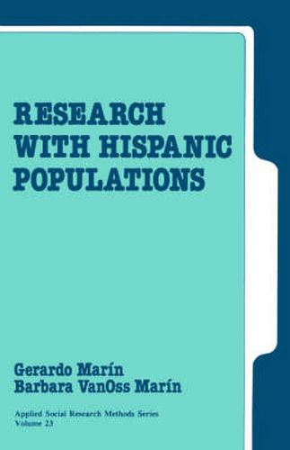 Cover image for Research with Hispanic Populations